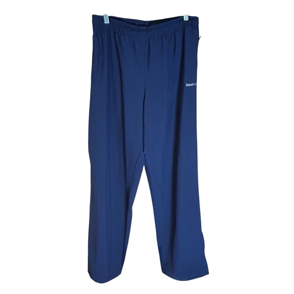 Reebok Men’s Navy Track Pants Athletic Pants Medium Stretch‎ Performance
